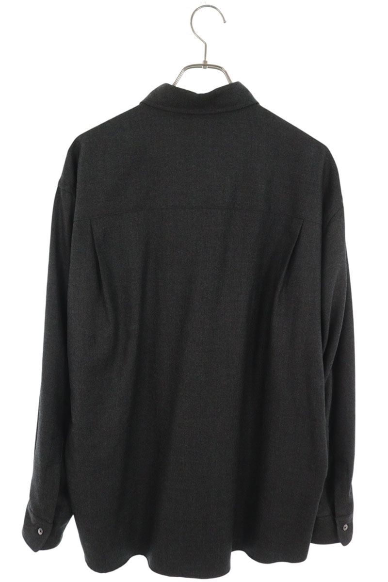 AURALEE Super Light Wool Long Sleeve Shirt Size 5