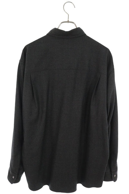 AURALEE Super Light Wool Long Sleeve Shirt Size 5