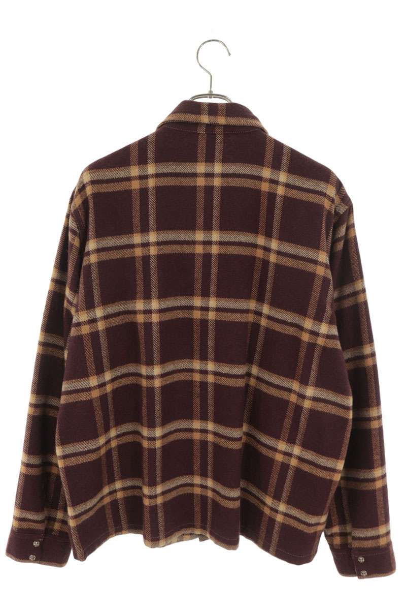 Chrome Hearts WORK DOG Cross Button Check Shirt Size XL