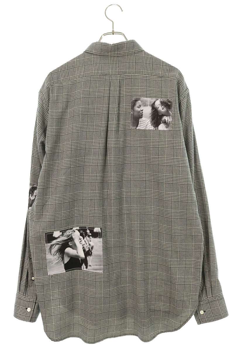 TAKAHIROMIYASHITA TheSoloIst Houndstooth Patch Shirt Size 46