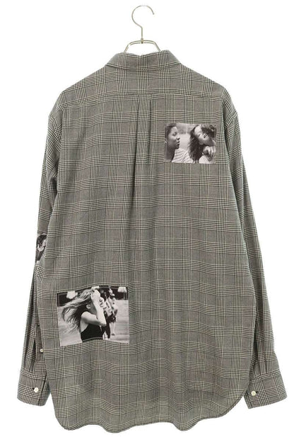 TAKAHIROMIYASHITA TheSoloIst Houndstooth Patch Shirt Size 46