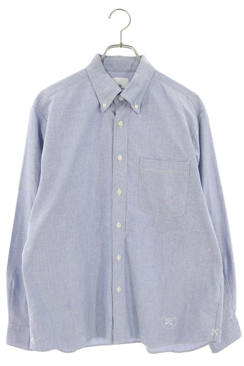 uniform experiment Sleeve Paneled Cotton Shirt Navy Size 1
