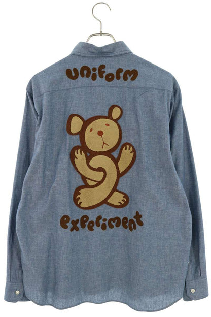 uniform experiment Navy Back Embroidery Work Shirt Size 1