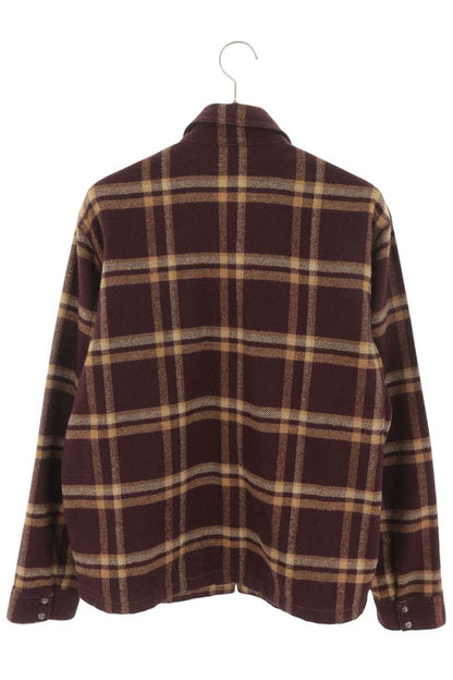 Chrome Hearts WORK DOG Cross Ball Button Shirt Brown Size L