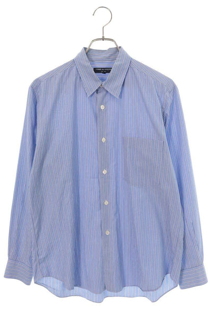 COMME des GARCONS HOMME AD2003 Stripe Shirt Blue Size S