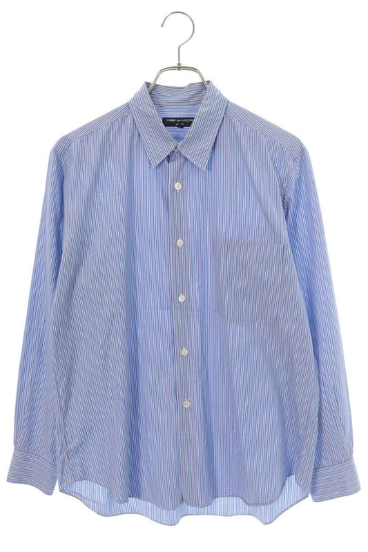 COMME des GARCONS HOMME AD2003 Stripe Shirt Blue Size S