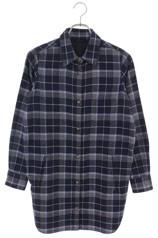 Chrome Hearts Back Flare Knee Cross Patch Shirt Navy Size M