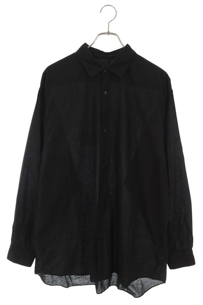 COMOLI 26SS Khadi Cotton Shirt Black Size 2