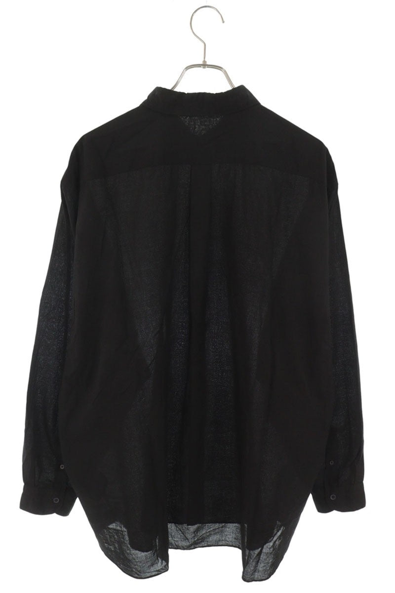 COMOLI 26SS Khadi Cotton Shirt Black Size 2