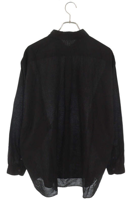 COMOLI 26SS Khadi Cotton Shirt Black Size 2