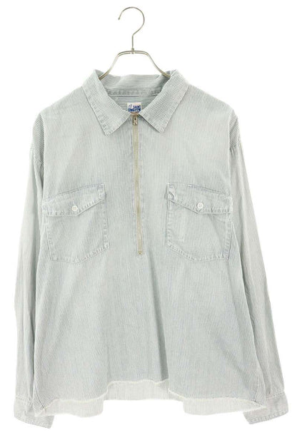 SAINT MICHAEL 26SS Hickory Stripe Light Blue/White Size L