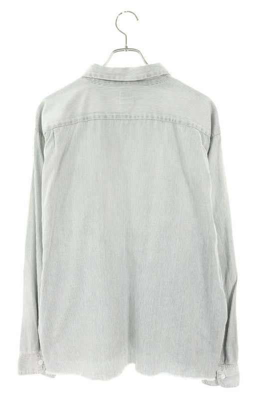 SAINT MICHAEL 26SS Hickory Stripe Light Blue/White Size L