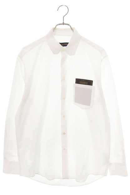LOUISVUITTON Regular DNA Poplin Shirt White Size M