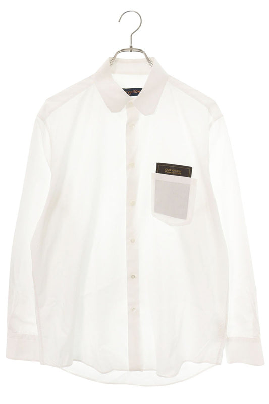 LOUISVUITTON Regular DNA Poplin Shirt White Size M