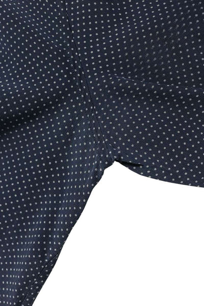 SAINT LAURENT PARIS Microdot Silk Long Sleeve Shirt Size S