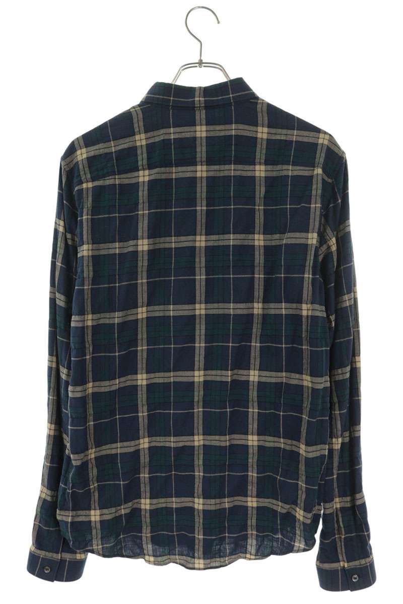 GUCCI Check Long Sleeve Shirt Size M