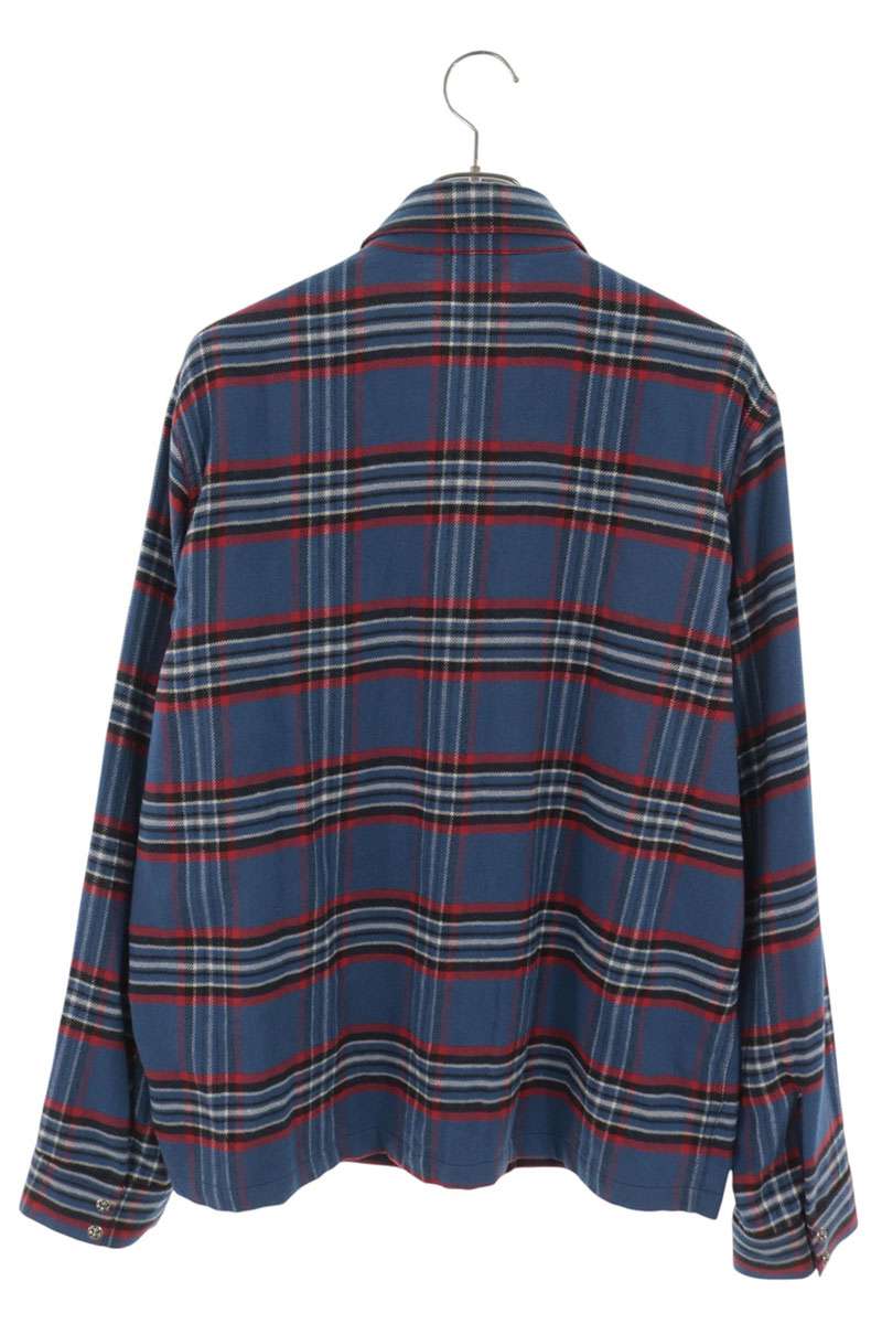 Chrome Hearts WORK DOG Cross Button Check Shirt Size L