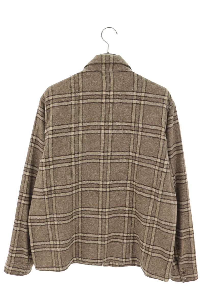 Chrome Hearts Khaki Cross Ball Button Check Shirt Size L