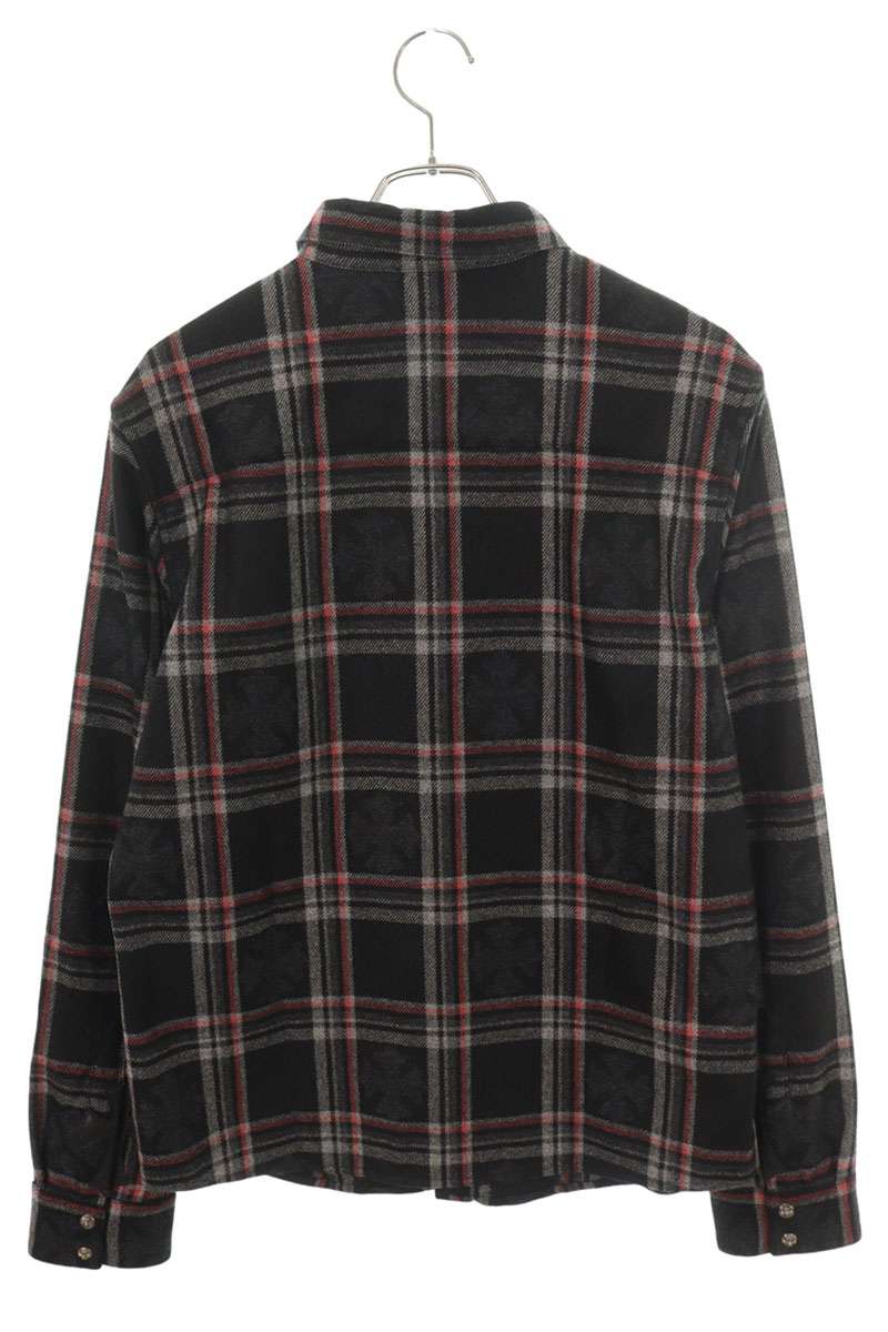 Chrome Hearts LOOSEENDS Cross Patch Shirt Black/Red Size M