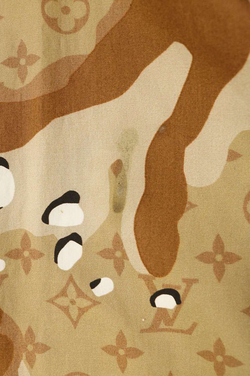 LOUISVUITTON 20SS Camo Monogram Long Sleeve Shirt Size S