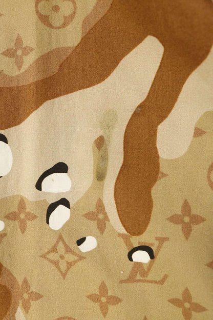 LOUISVUITTON 20SS Camo Monogram Long Sleeve Shirt Size S