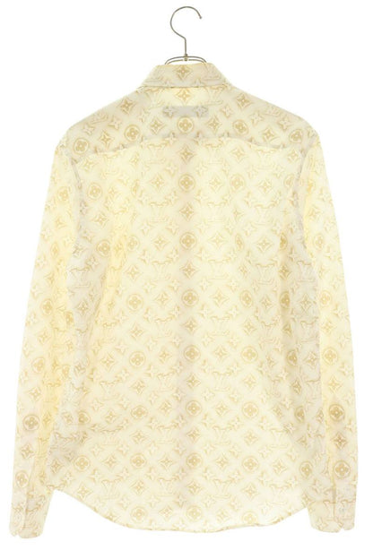 LOUISVUITTON 23AW Monogram Sand Long Sleeve Shirt Size S