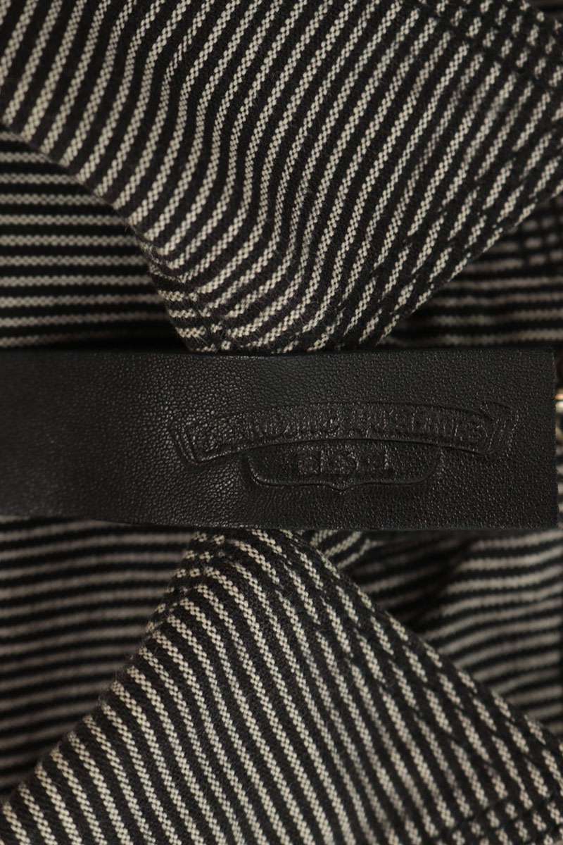 Chrome Hearts BS Fleur Patch Hickory Denim Shirt L Size L