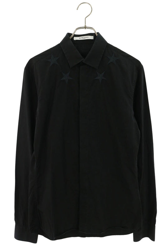 GIVENCHY Star Logo Shirt Black Size 39