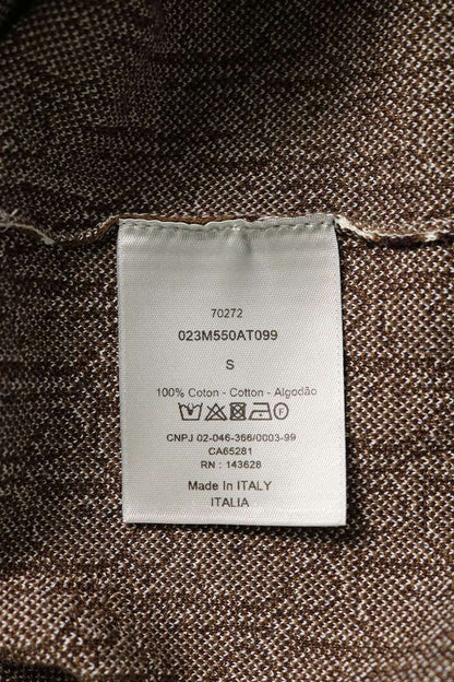DIOR Oblique Monogram Knit Sweater Brown Size S