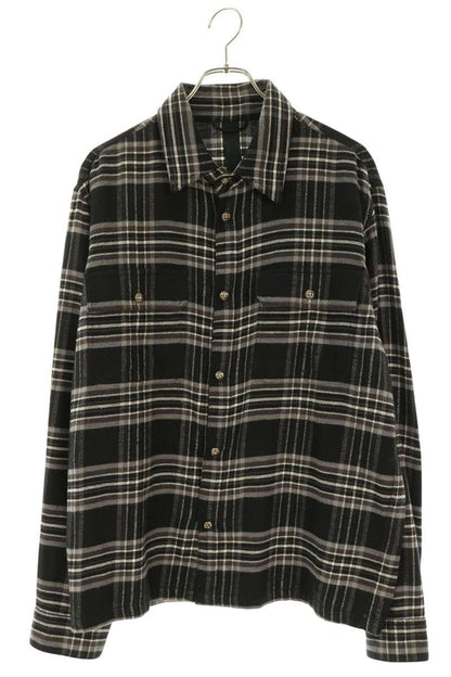 Chrome Hearts WORK DOG Check Flannel Sleeve Shirt Size L