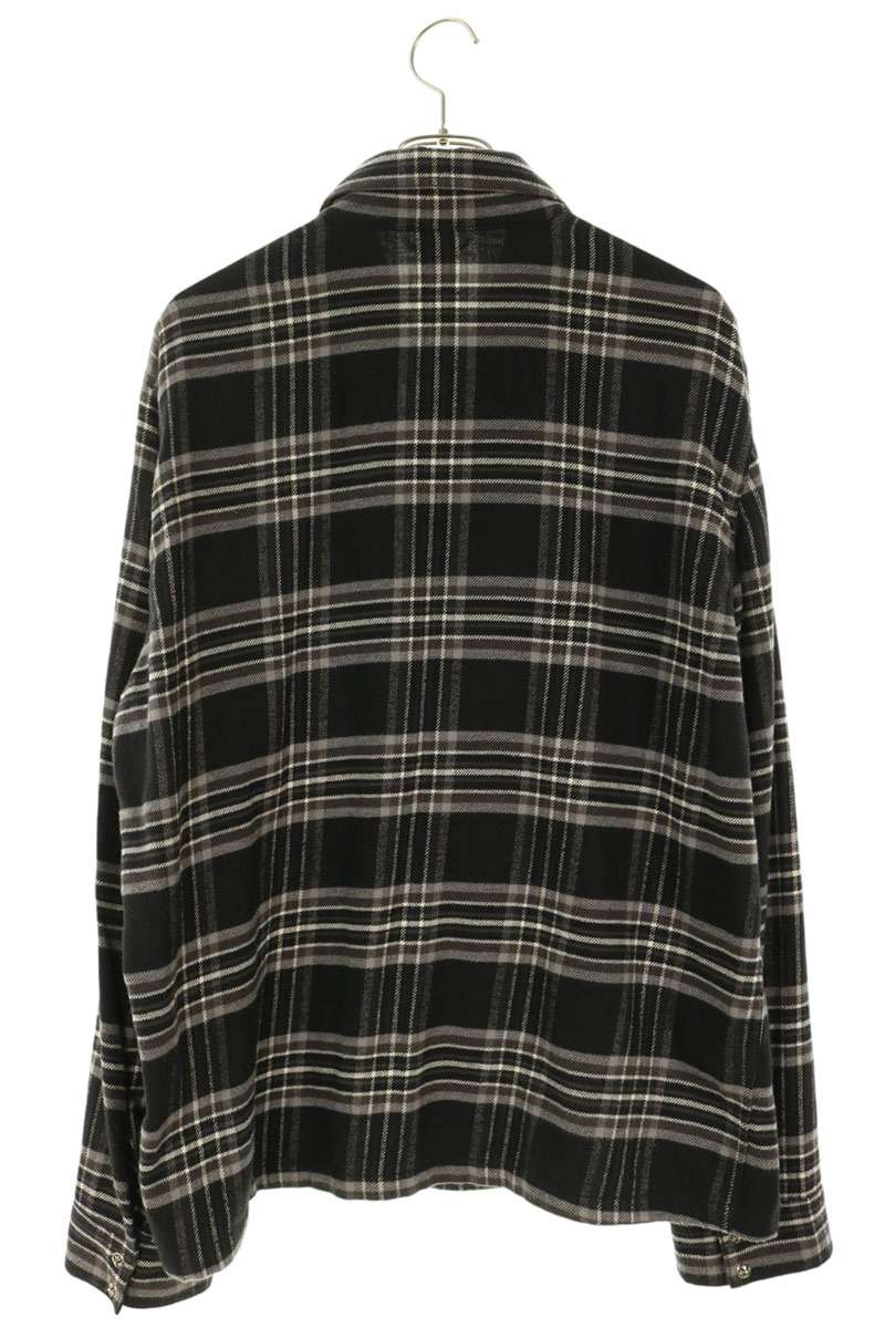 Chrome Hearts WORK DOG Check Flannel Sleeve Shirt Size L