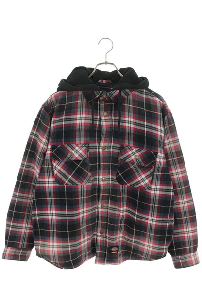 SUPREME 25AW Dickies Lined Zip Hooded Flannel Shirt Size S
