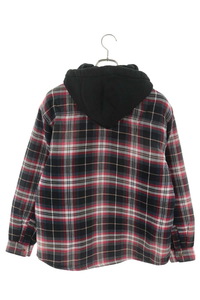 SUPREME 25AW Dickies Lined Zip Hooded Flannel Shirt Size S