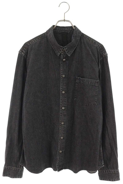 Chrome Hearts LOOSEENDS Long Sleeve Cross Patch Shirt Black Size XL