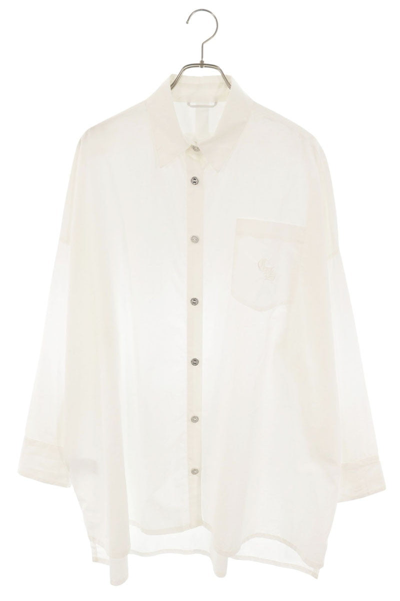 Chrome Hearts MAHAL KITA Oversized Long White L Shirt Size L