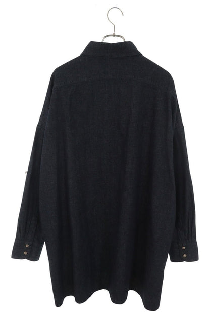 Chrome Hearts MAHAL KITA Cross Patch Shirt Indigo Size L