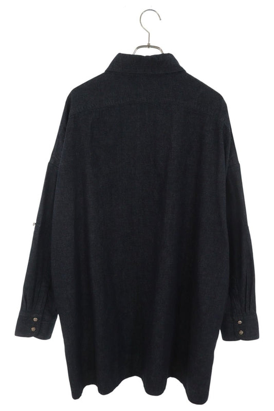 Chrome Hearts MAHAL KITA Cross Patch Shirt Indigo Size L