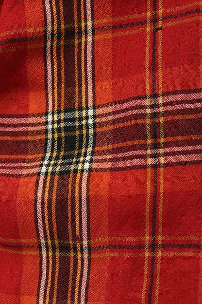 PENDLETON Ombre Check Wool Long Sleeve Shirt Red Size L
