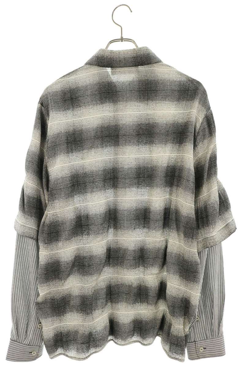 AMIRI Layered Stripe MA Embroidered Shirt Size S