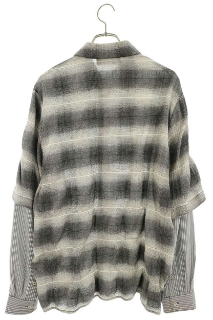 AMIRI Layered Stripe MA Embroidered Shirt Size S