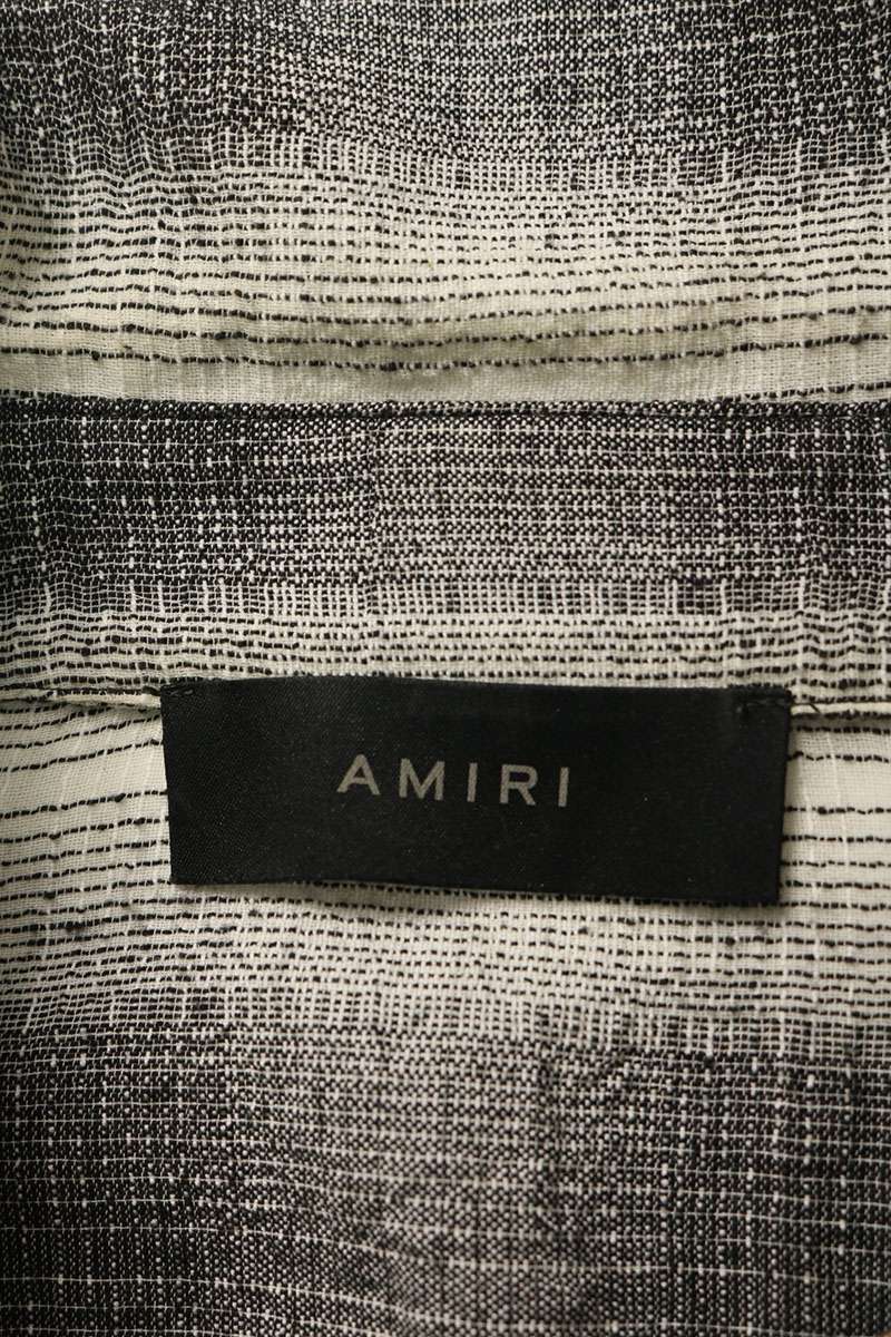 AMIRI Layered Stripe MA Embroidered Shirt Size S