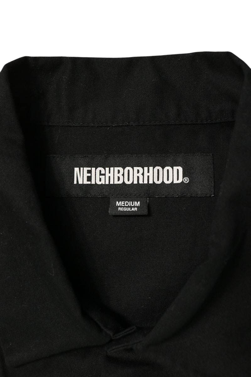 NEIGHBORHOOD Logo Patch Cotton Work Long Sleeve Shirt Size M