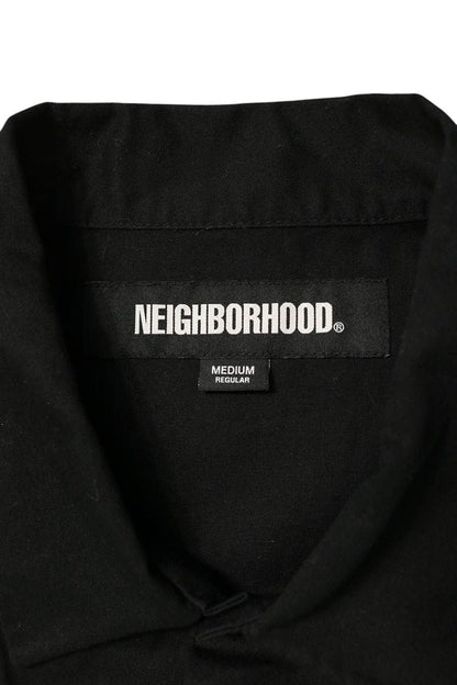 NEIGHBORHOOD Logo Patch Cotton Work Long Sleeve Shirt Size M
