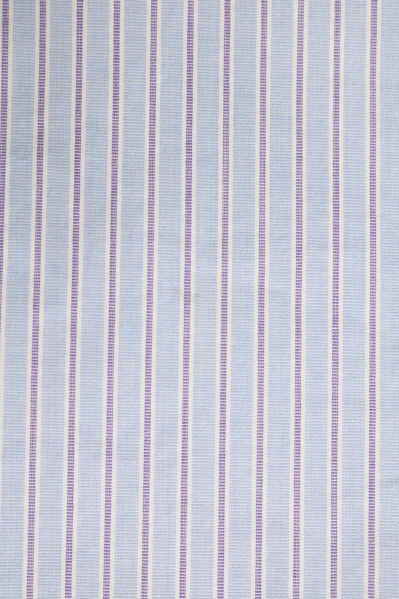VALENTINO Cotton Stripe Button-Down Shirt Light Blue Size 41