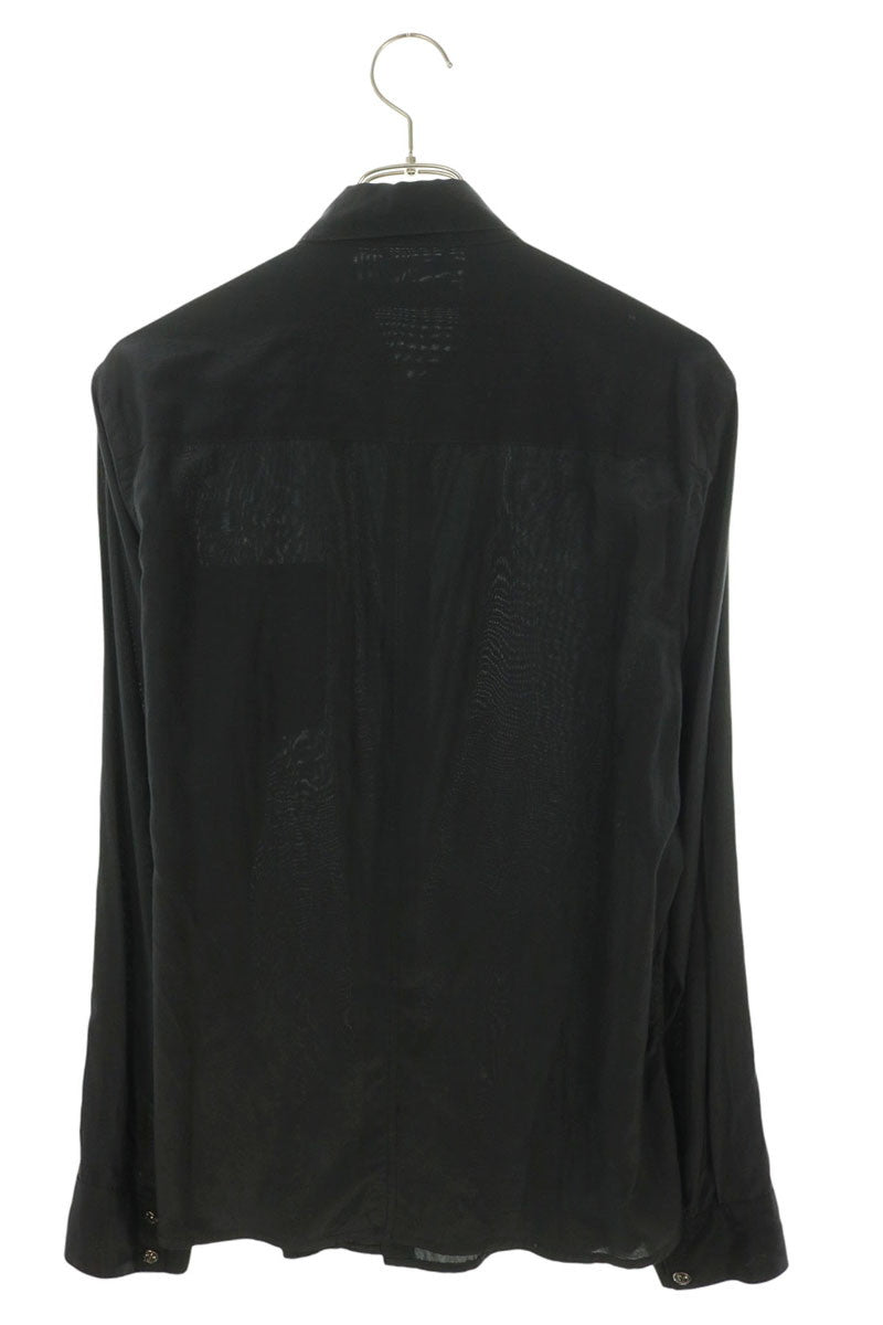 Chrome Hearts BS Flare Cross Patch Shirt Black/Silver Size M