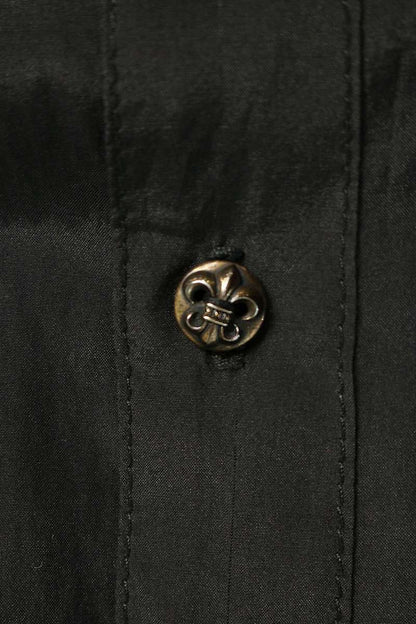 Chrome Hearts BS Flare Cross Patch Shirt Black/Silver Size M
