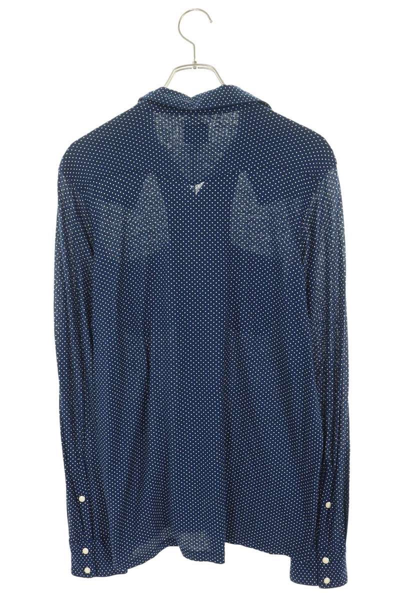 Needles Dot Pattern Snap Button Shirt Blue Size M