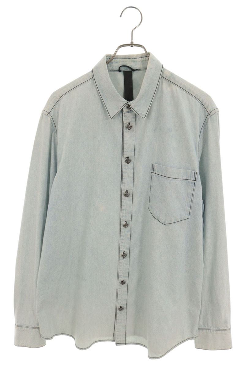 Chrome Hearts LOOSEENDS Cross Patch Sleeve Shirt Size XL
