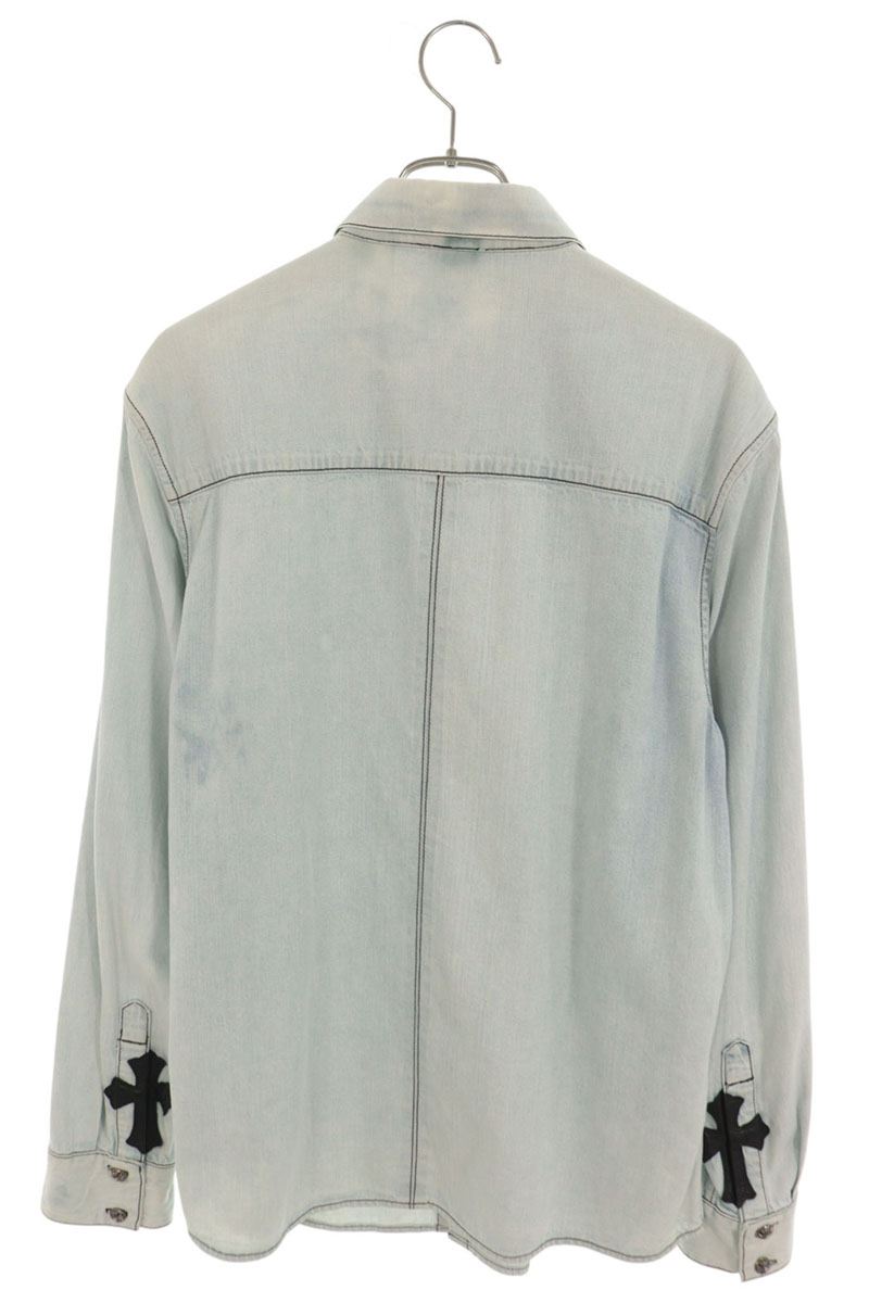 Chrome Hearts LOOSEENDS Cross Patch Sleeve Shirt Size XL