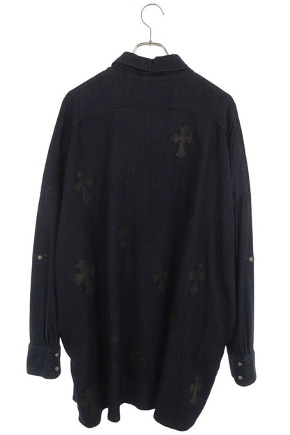 Chrome Hearts MAHAL KITA Cross Patch Sleeve Shirt Size S